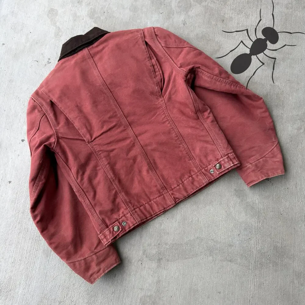 Carhartt WOMENS WJ097 VRS pink Detroit work wear jacket - Picture 6 of 8